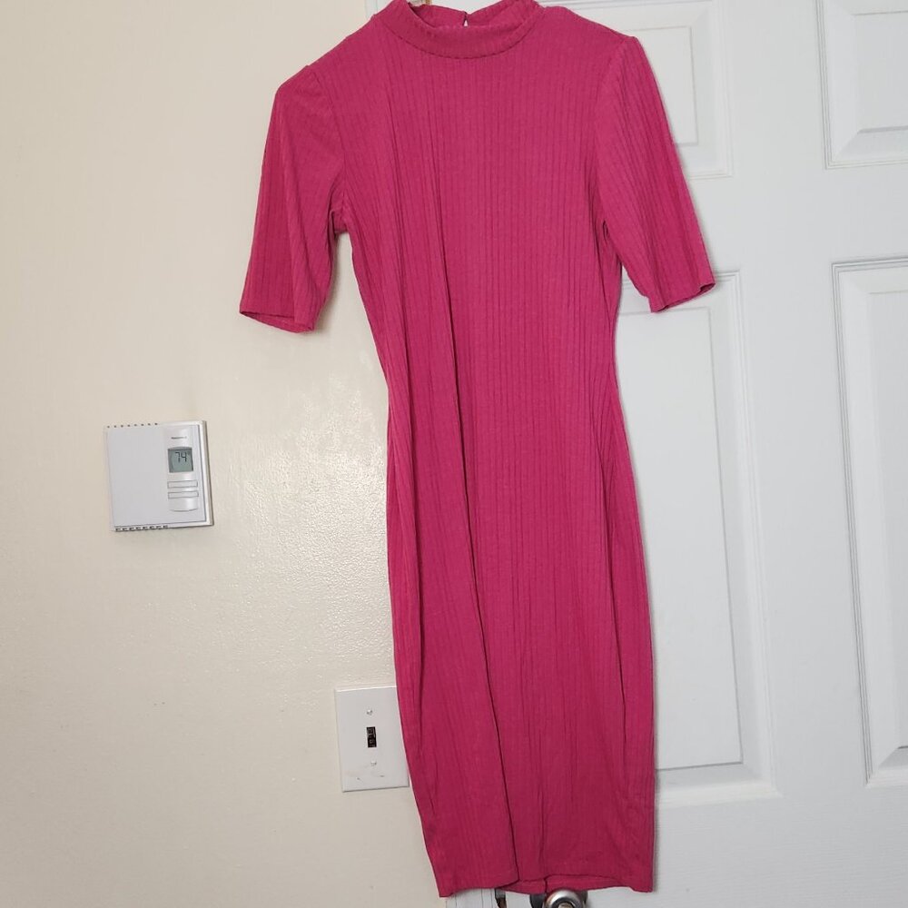 Ribbed Bodycon Knit Dress